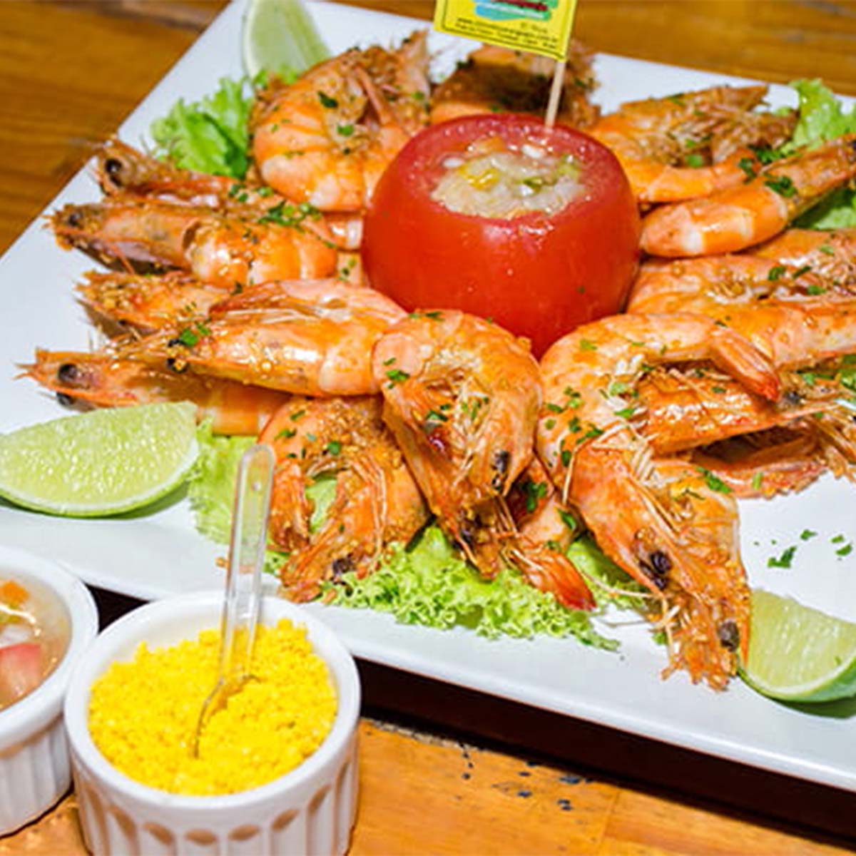 Camarao no alho e oleo