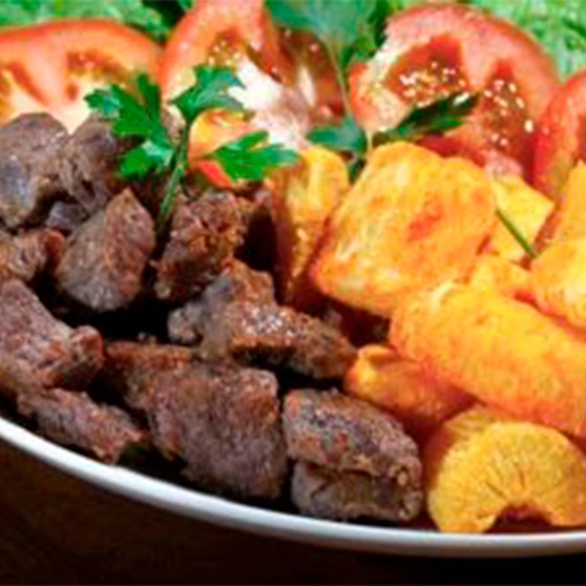 Carne de sol com mandioca